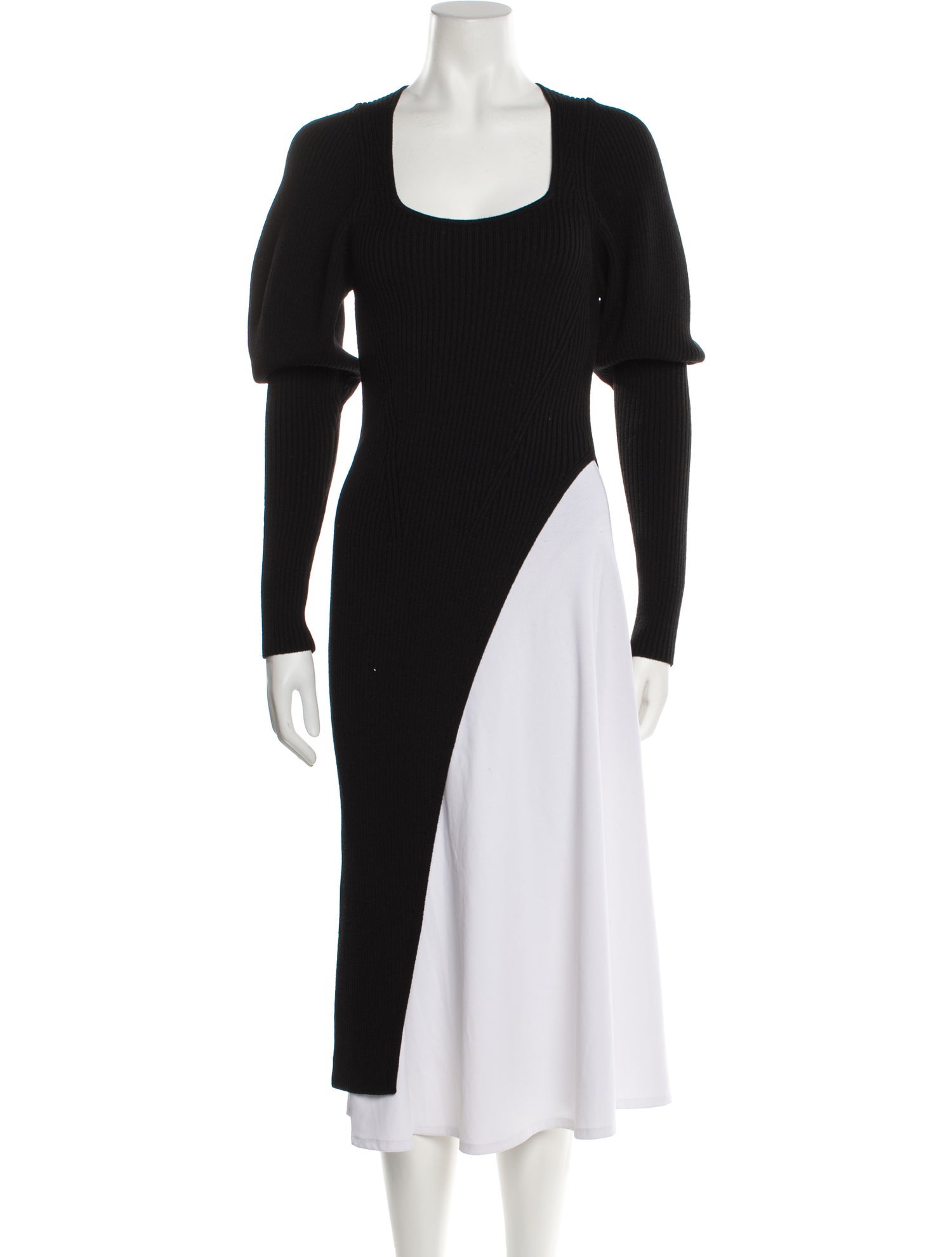 Safiyaa Wool Square Neckline Sweater