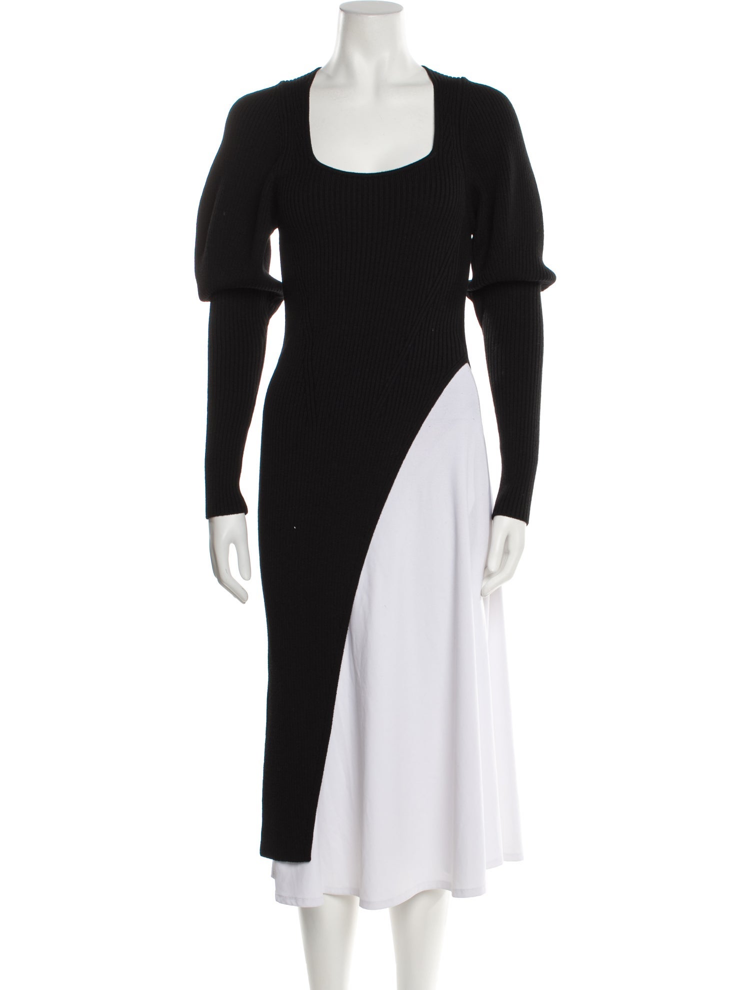 Safiyaa Wool Square Neckline Sweater