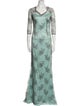 Safiyaa Lace Pattern Long Dress