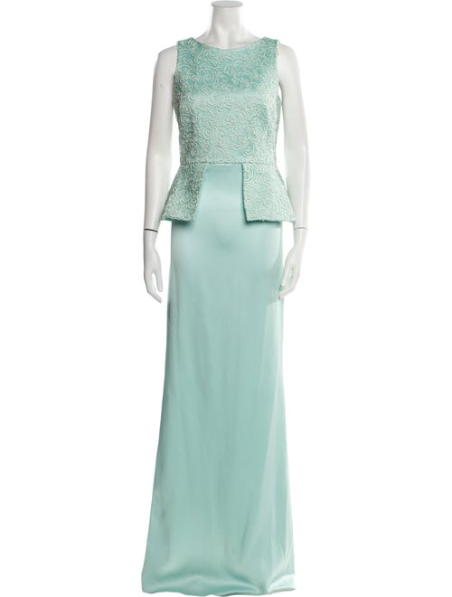 Safiyaa Bateau Neckline Long Dress