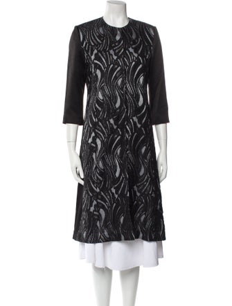 Safiyaa Lace Pattern Coat