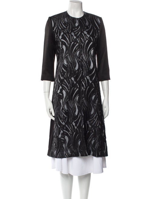 Safiyaa Lace Pattern Coat