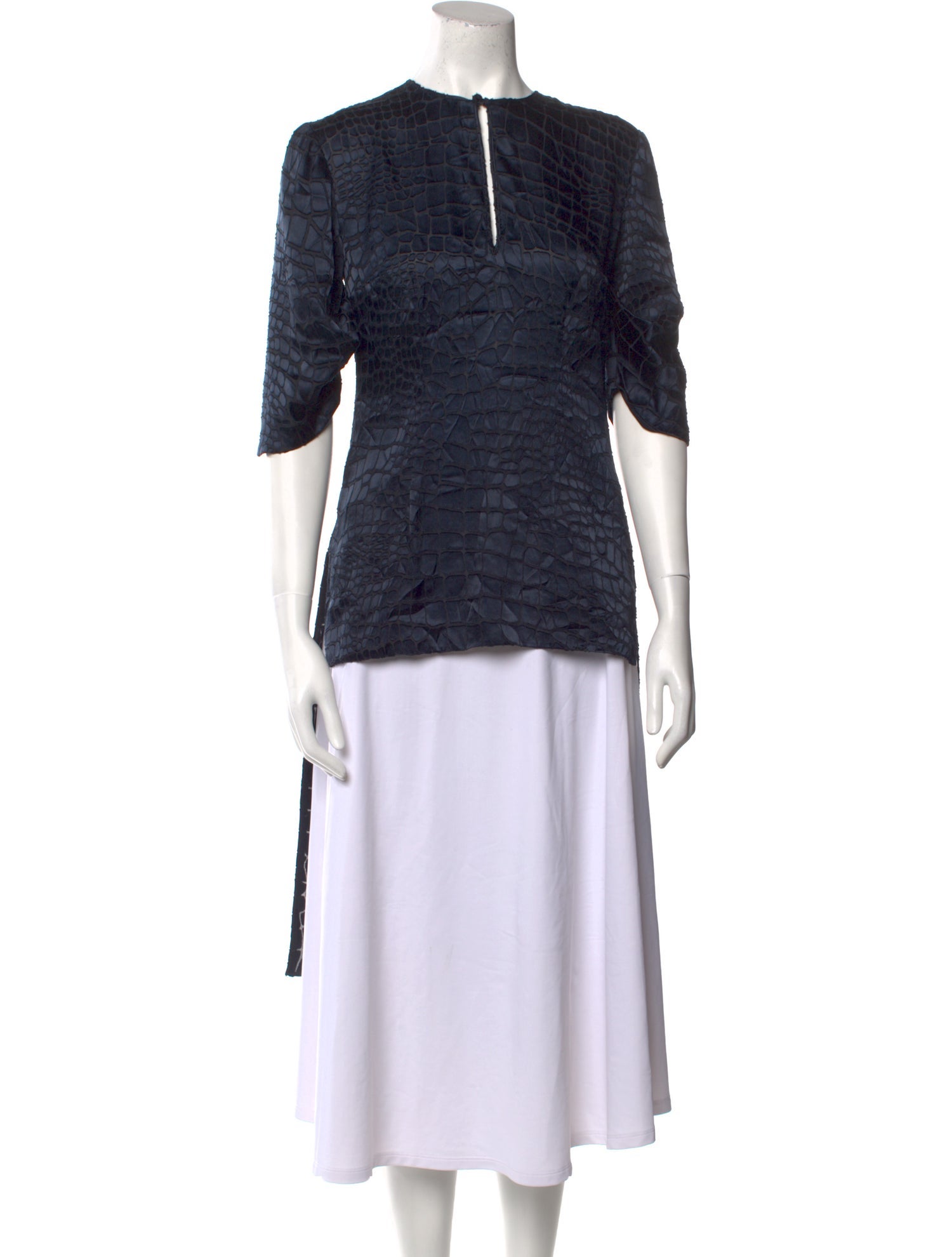 Safiyaa Crew Neck Three-Quarter Sleeve Tunic w/ Tags