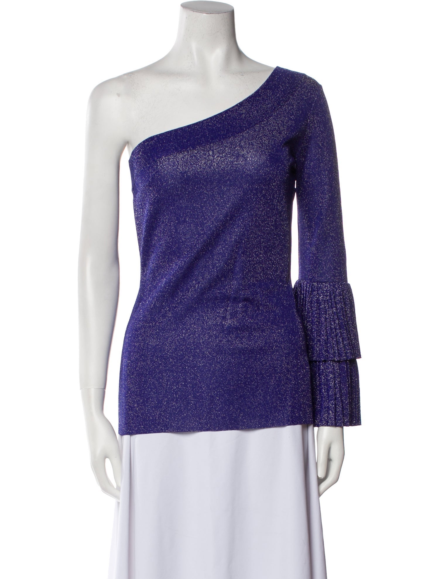 Safiyaa One-Shoulder Long Sleeve Top