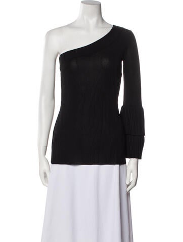 Safiyaa Tops One-Shoulder Long Sleeve Top M