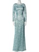 Safiyaa Lace Pattern Long Dress