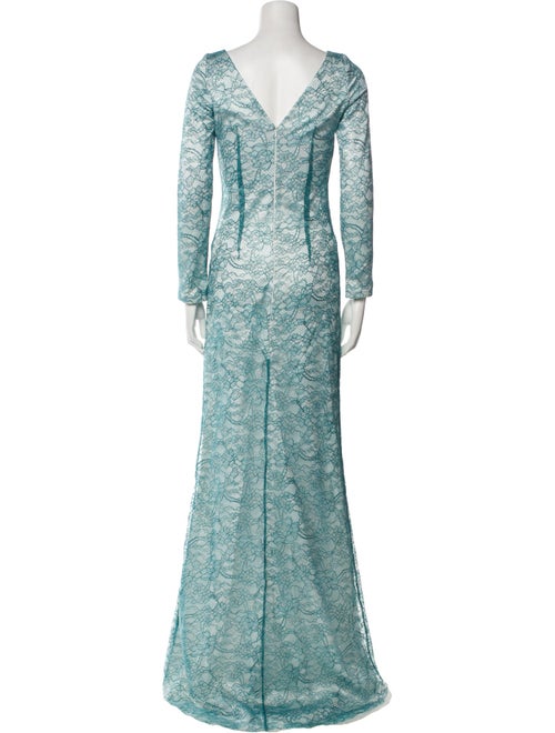 Safiyaa Lace Pattern Long Dress