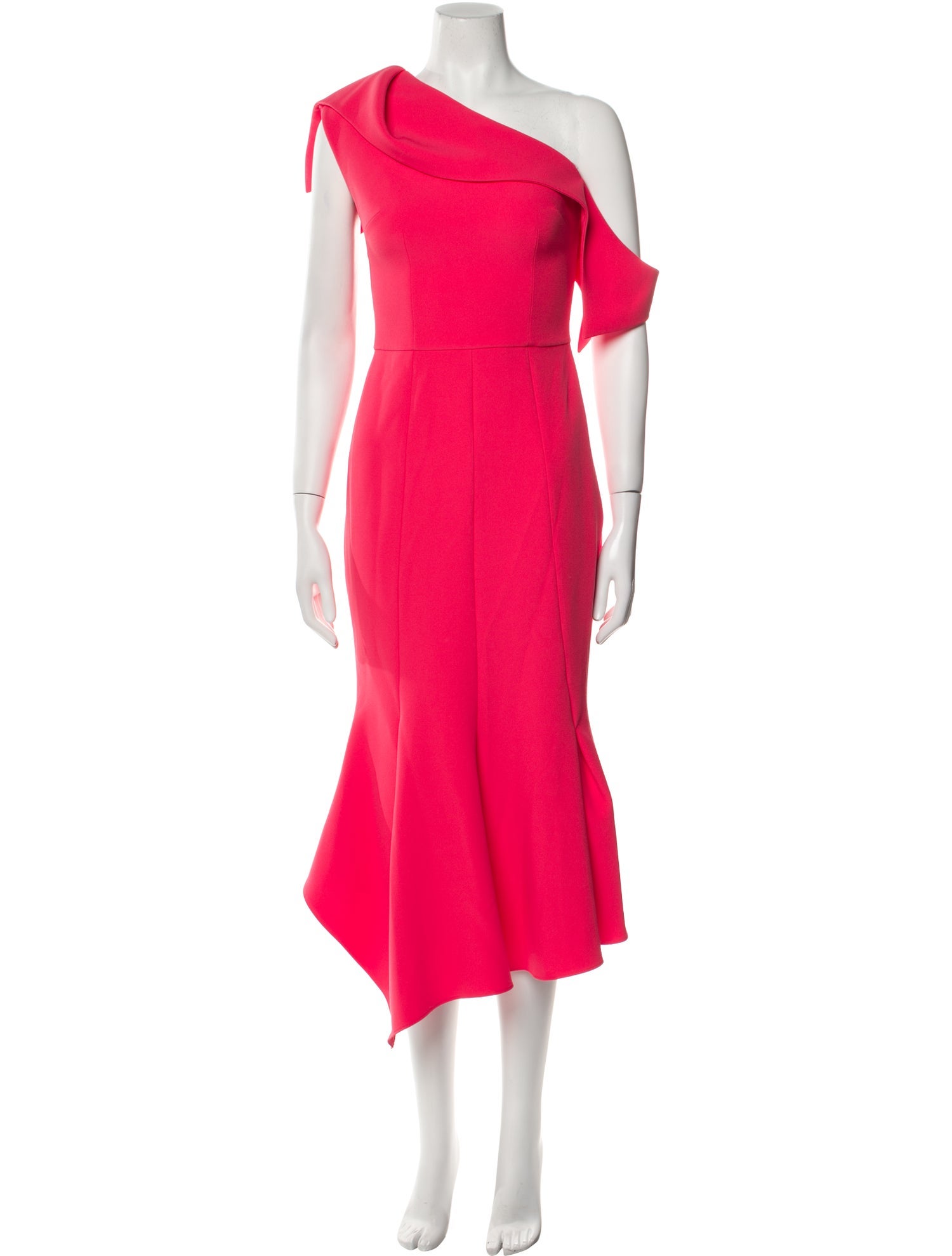 Safiyaa One-Shoulder Long Dress - Pink Dresses, Clothing - SAF23858 | The  RealReal