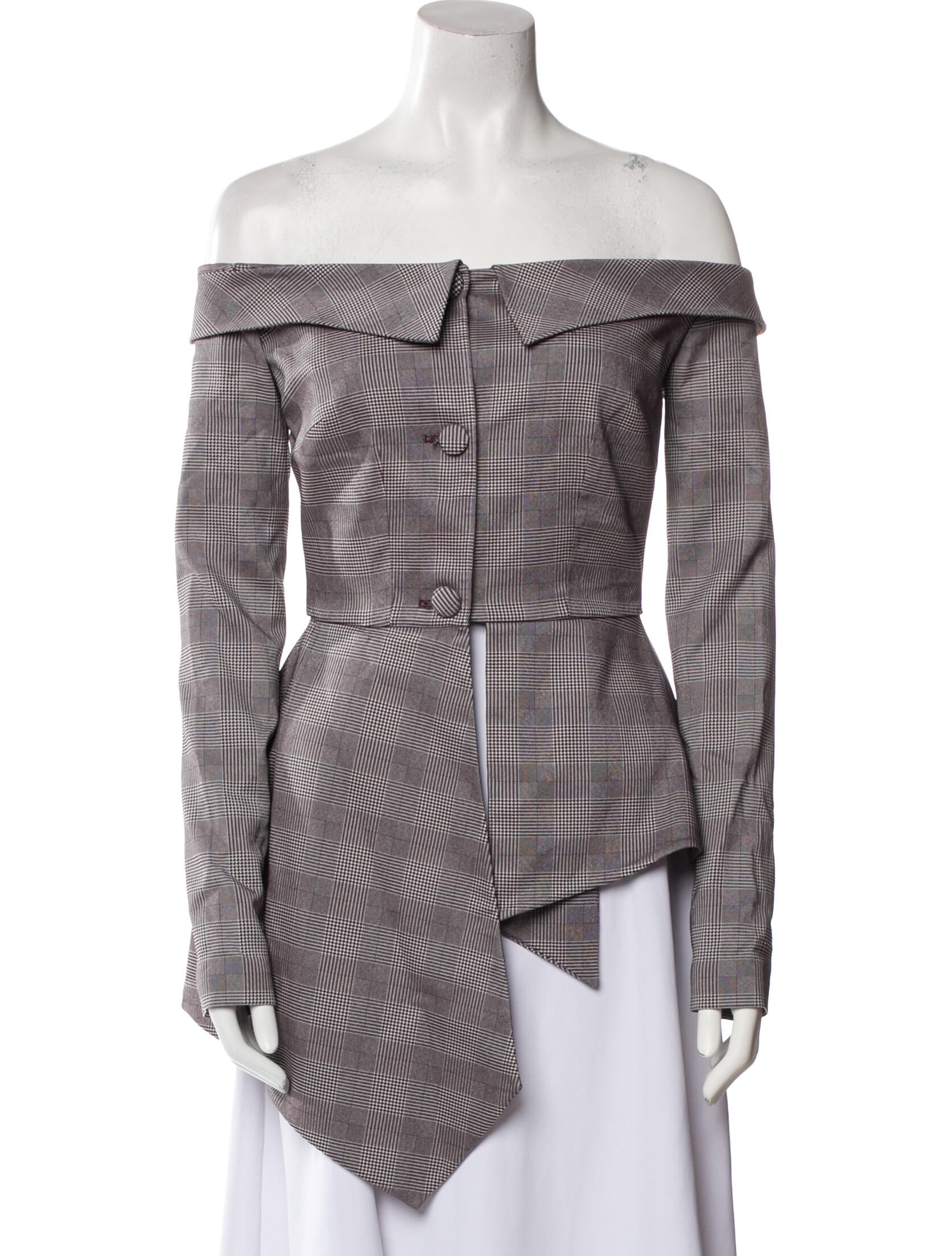 Safiyaa Plaid Print Jacket