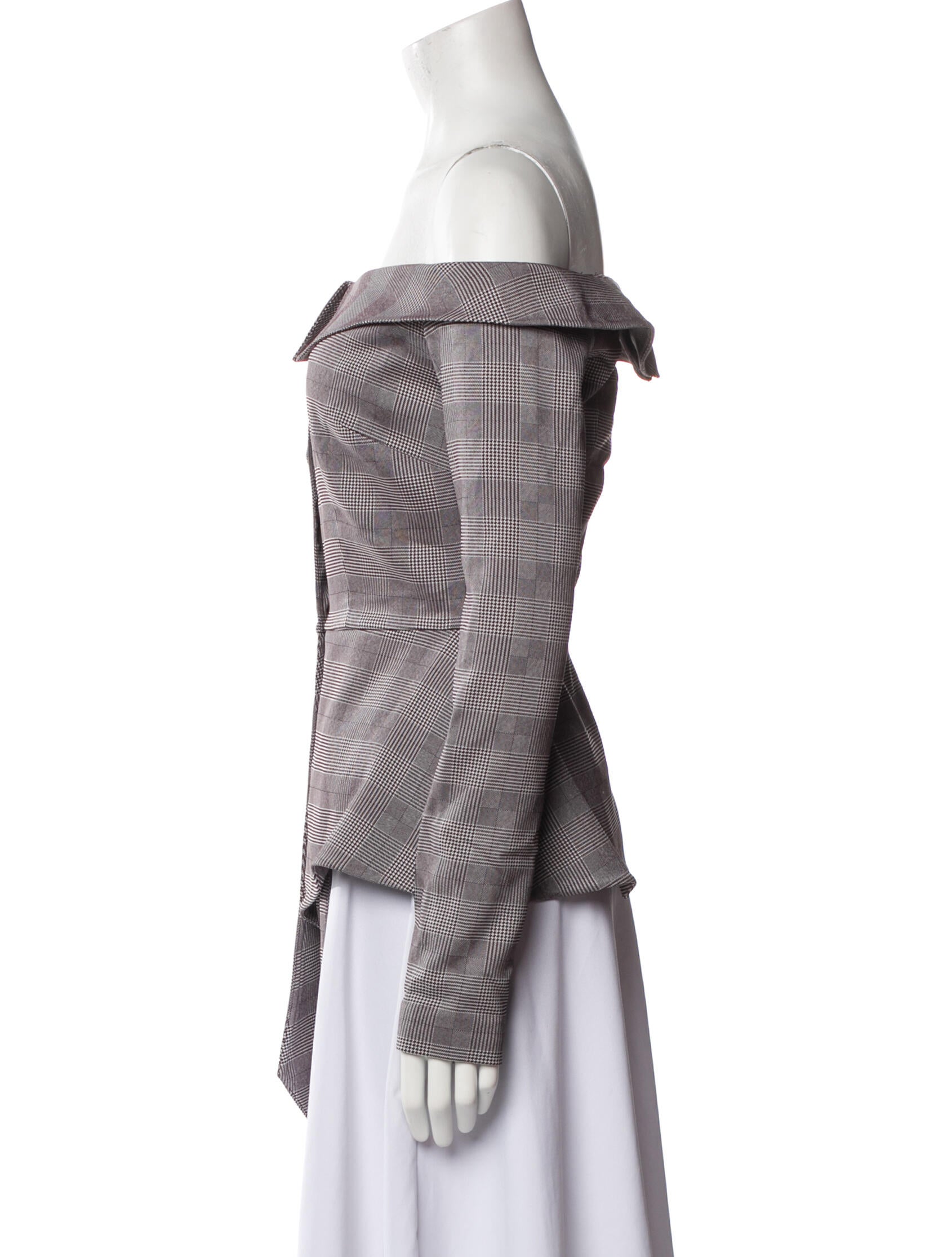 Safiyaa Plaid Print Jacket