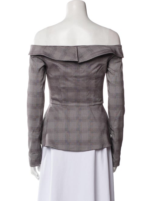 Safiyaa Plaid Print Jacket