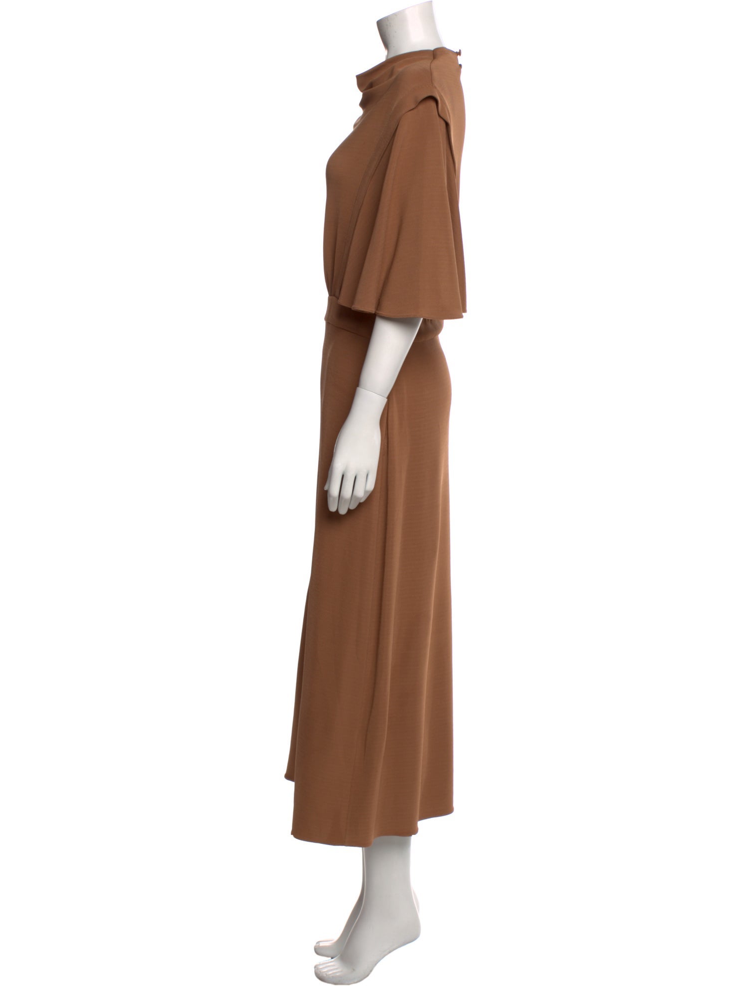 Safiyaa Cowl Neck Midi Length Dress