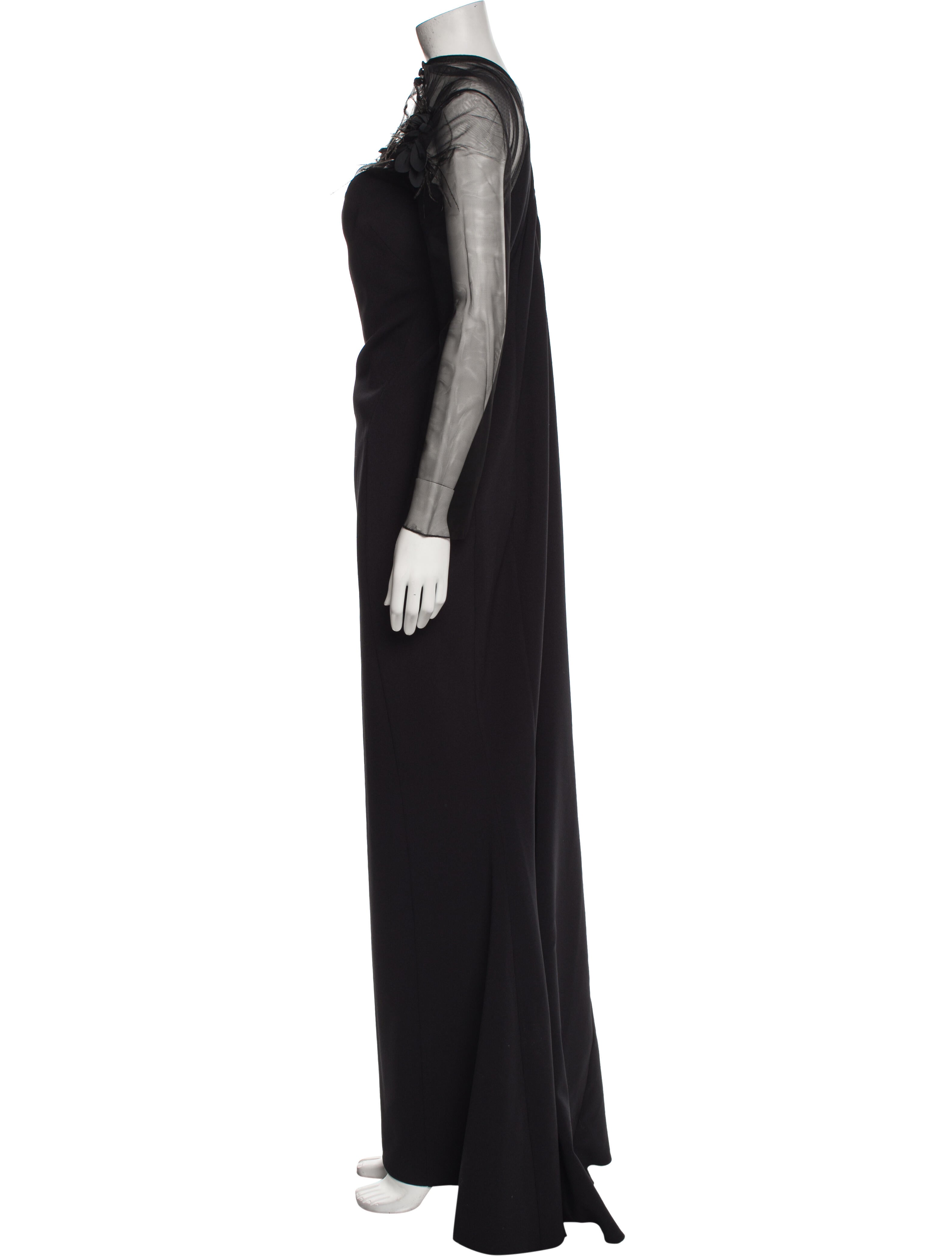 Safiyaa Mock Neck Long Dress