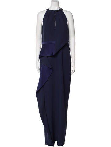 Safiyaa Dresses Halterneck Long Dress US 10 | L