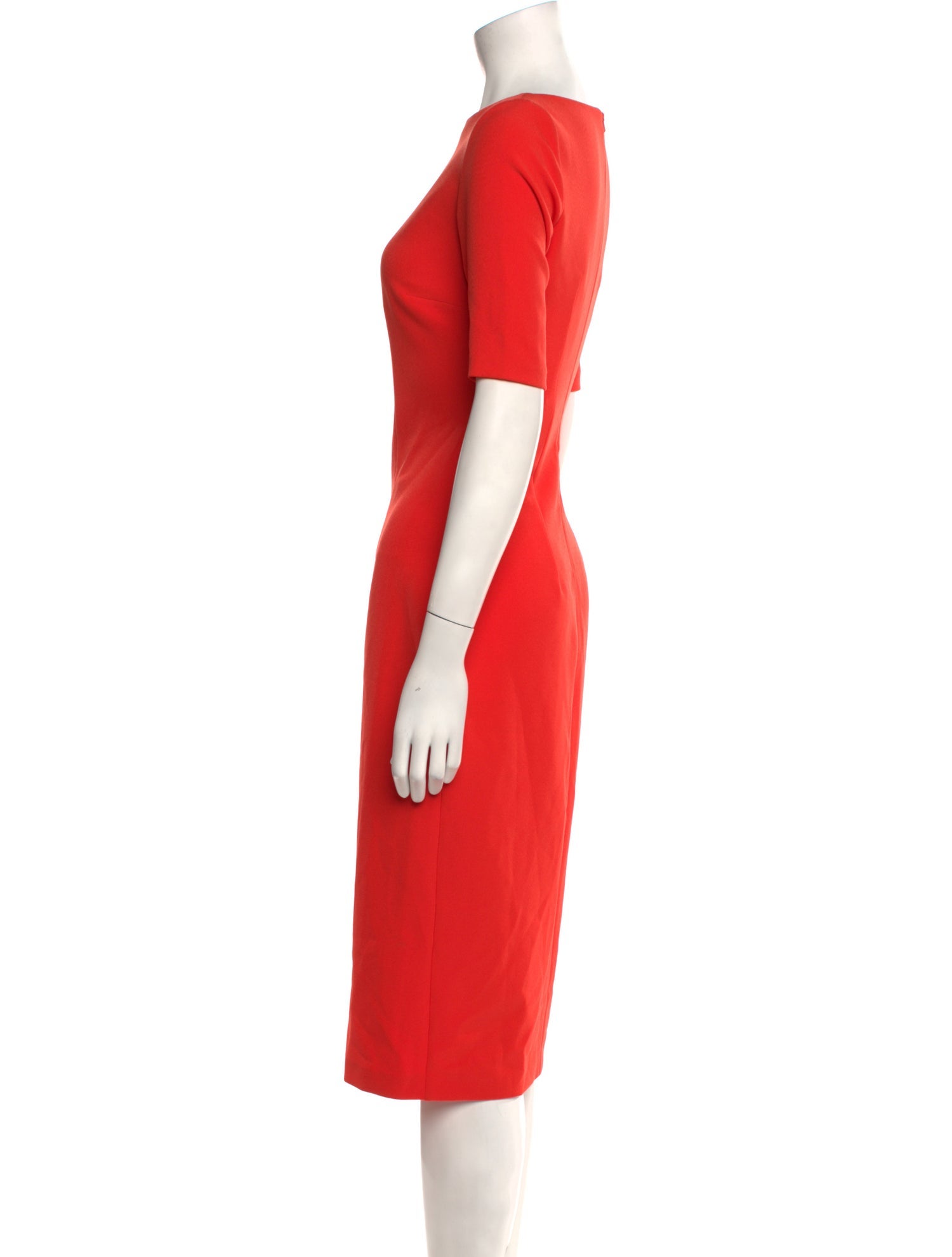 Safiyaa Bateau Neckline Midi Length Dress