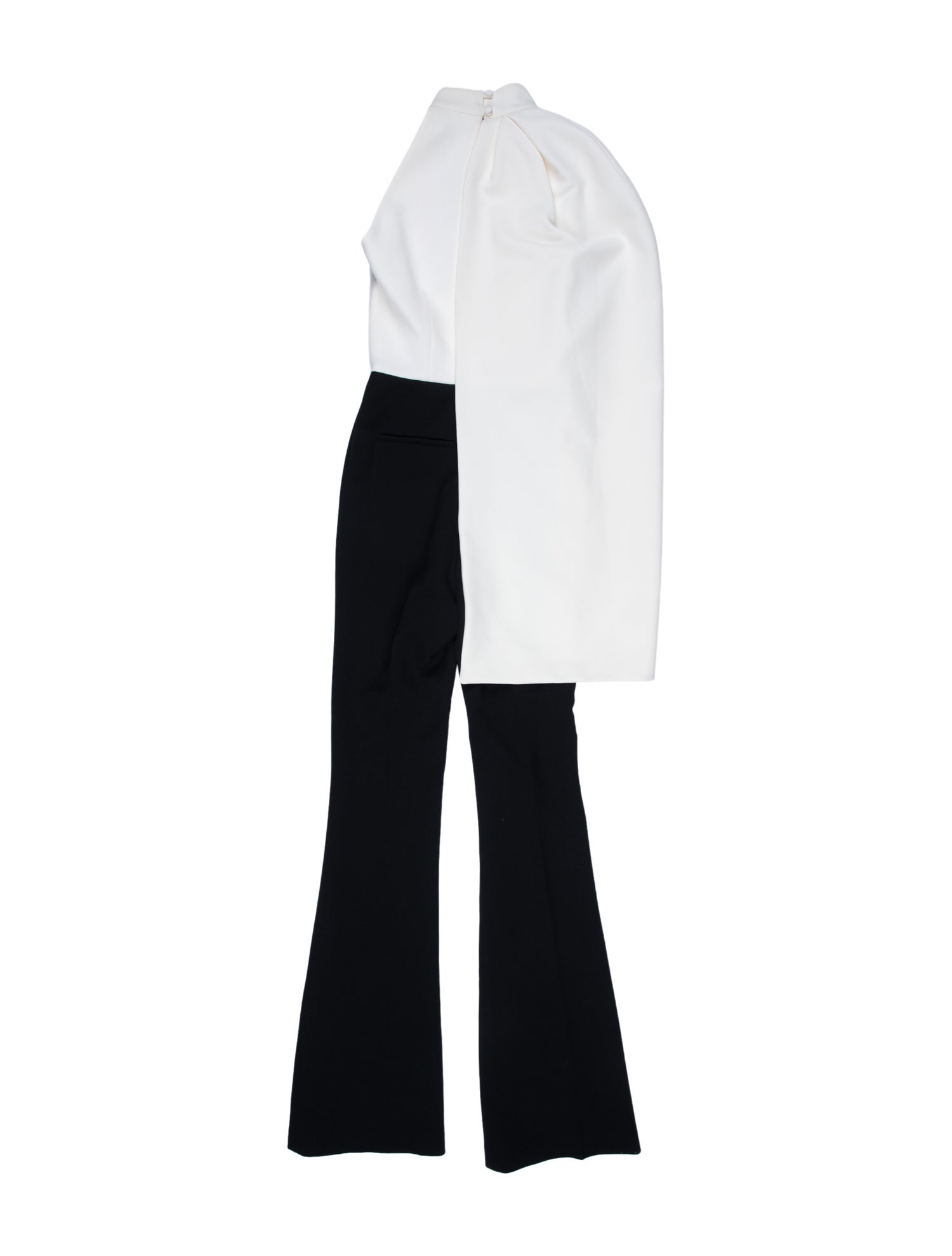 Safiyaa Colorblock Pattern Turtleneck Jumpsuit