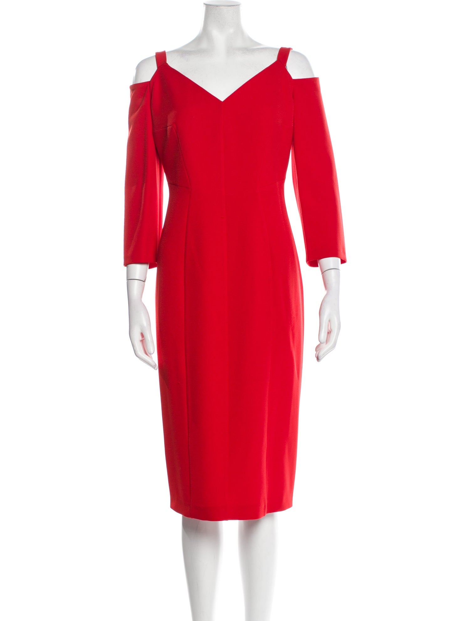 Safiyaa V-Neck Midi Length Dress