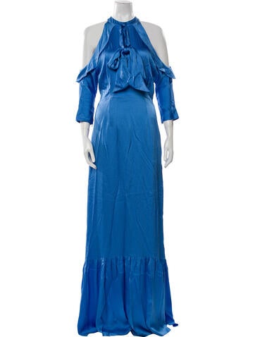 Safiyaa Dresses Halterneck Long Dress M