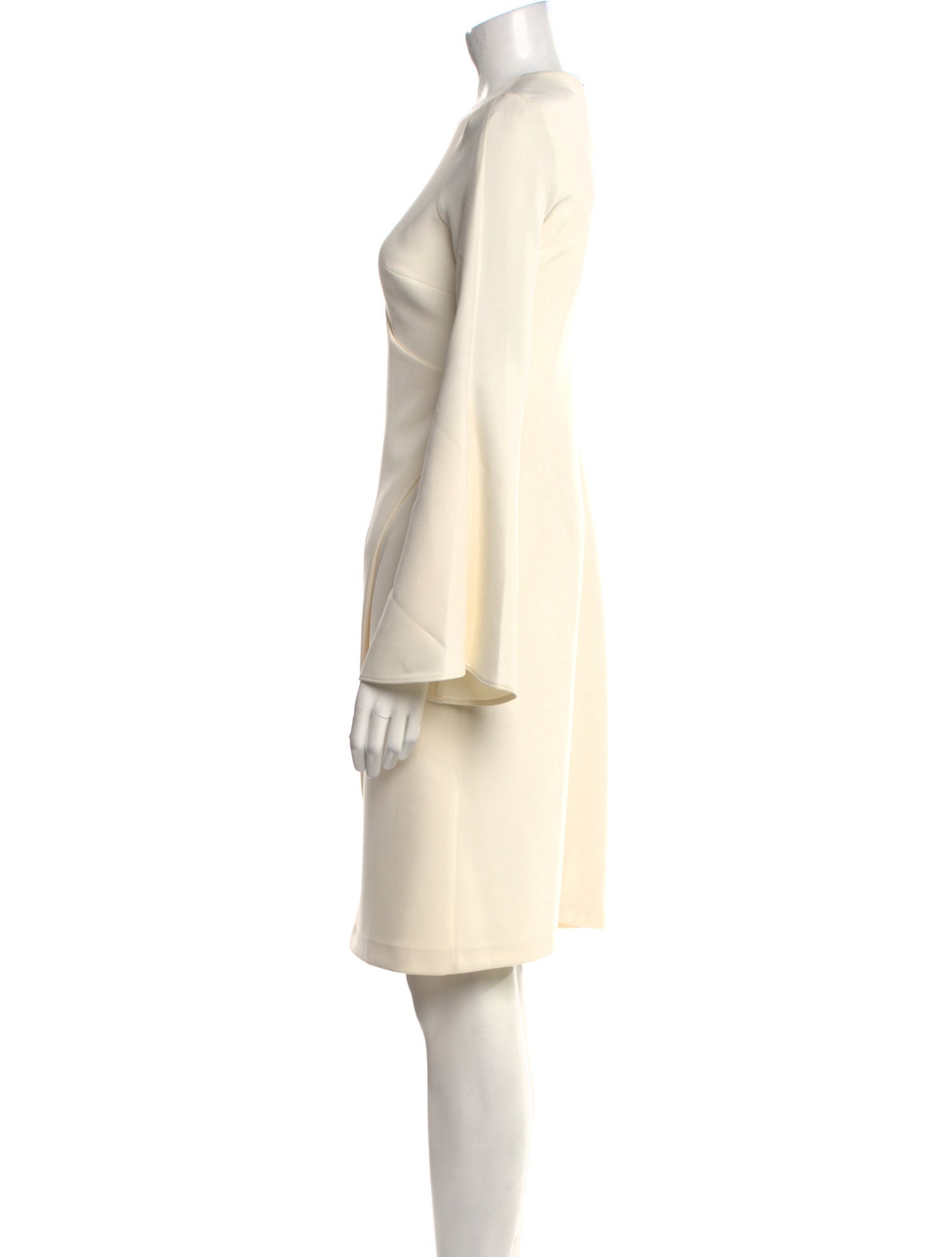 Safiyaa Crew Neck Knee-Length Dress