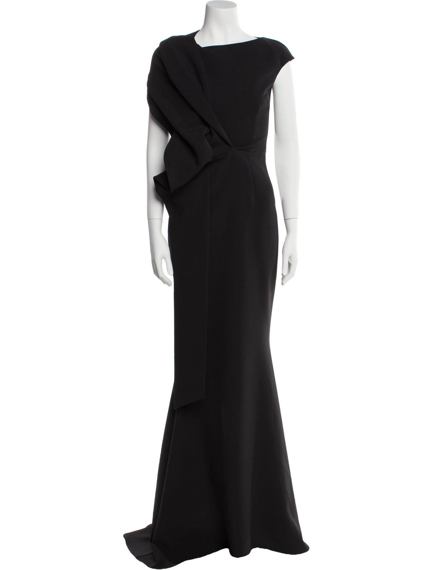 Safiyaa Bateau Neckline Long Dress