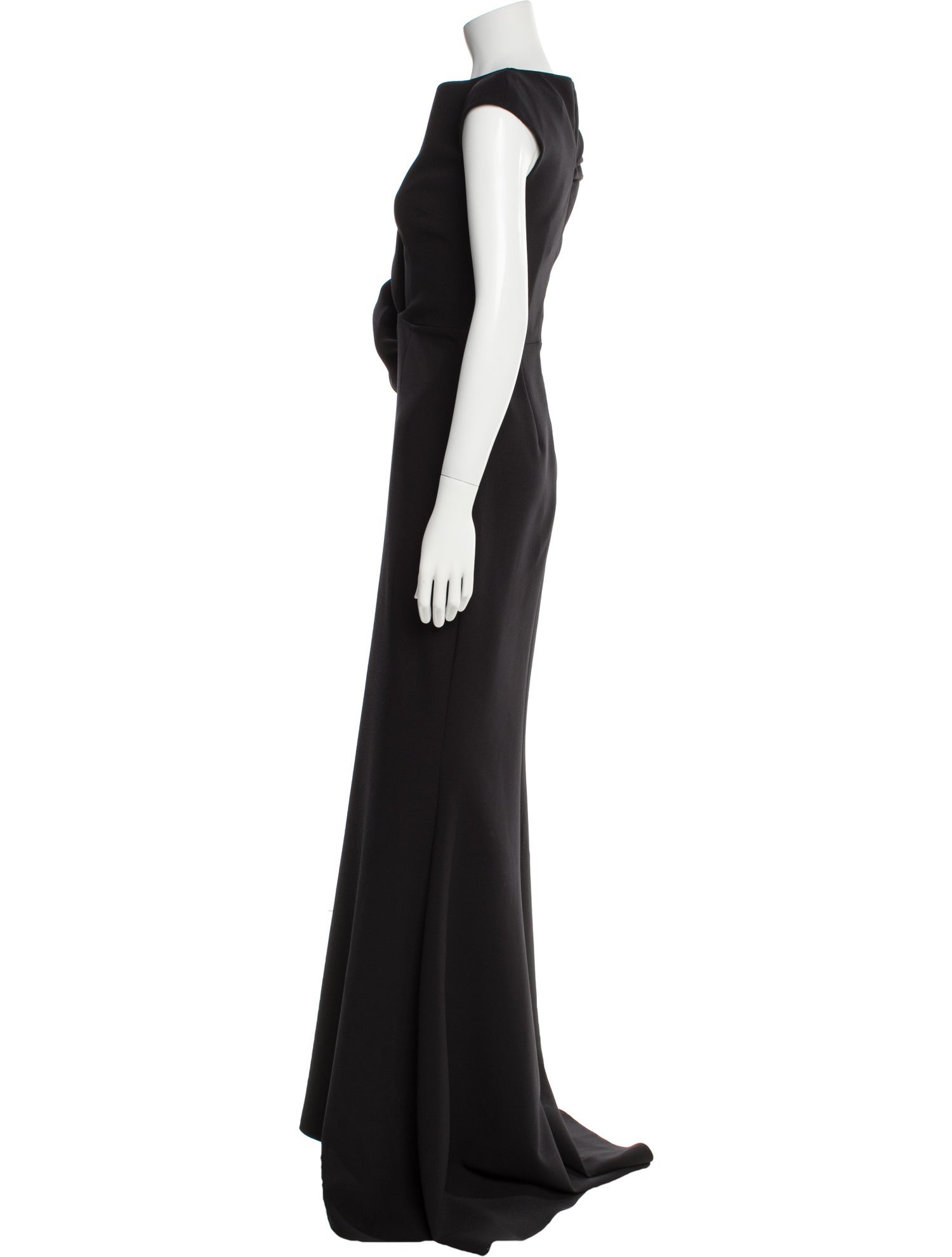 Safiyaa Bateau Neckline Long Dress