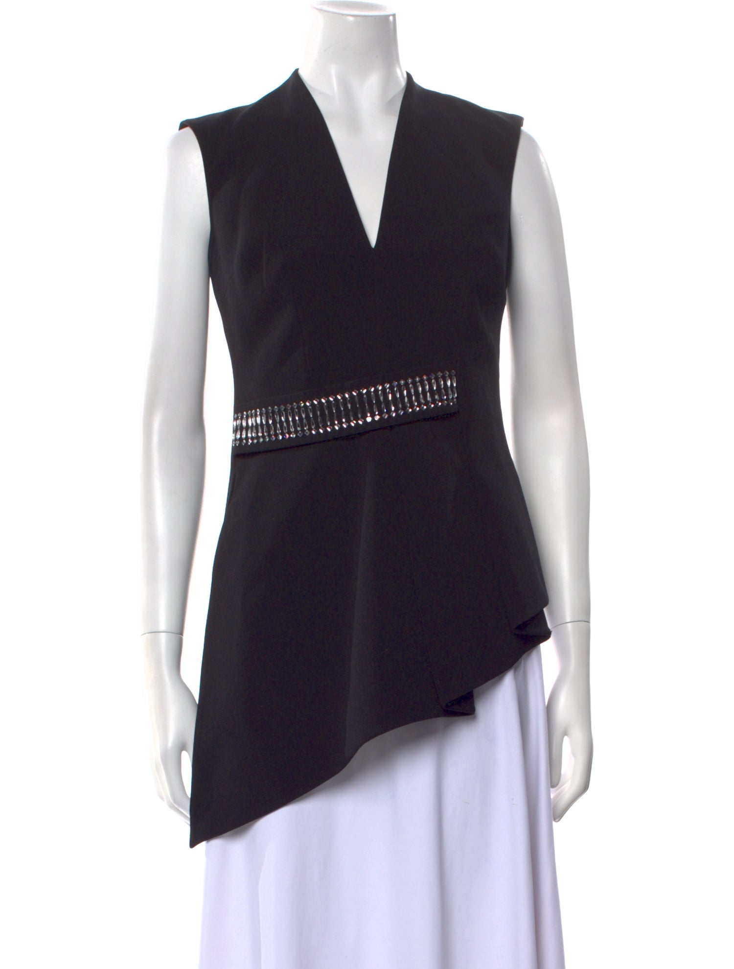 Safiyaa V-Neck Sleeveless Tunic