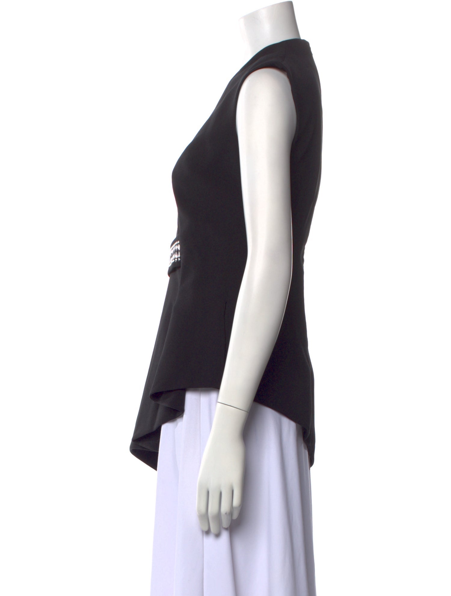 Safiyaa V-Neck Sleeveless Tunic