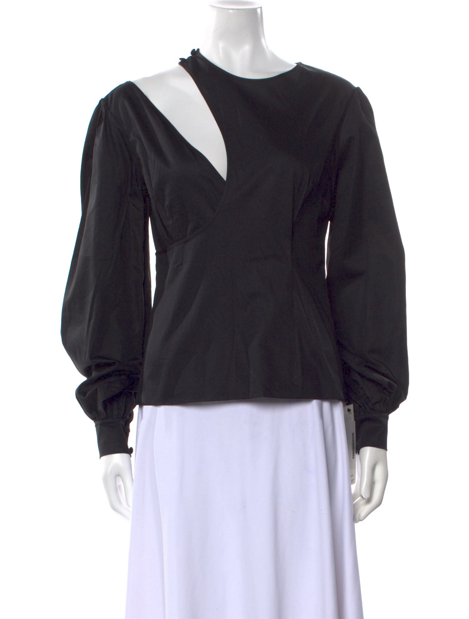 Safiyaa Bateau Neckline Long Sleeve Sweatshirt