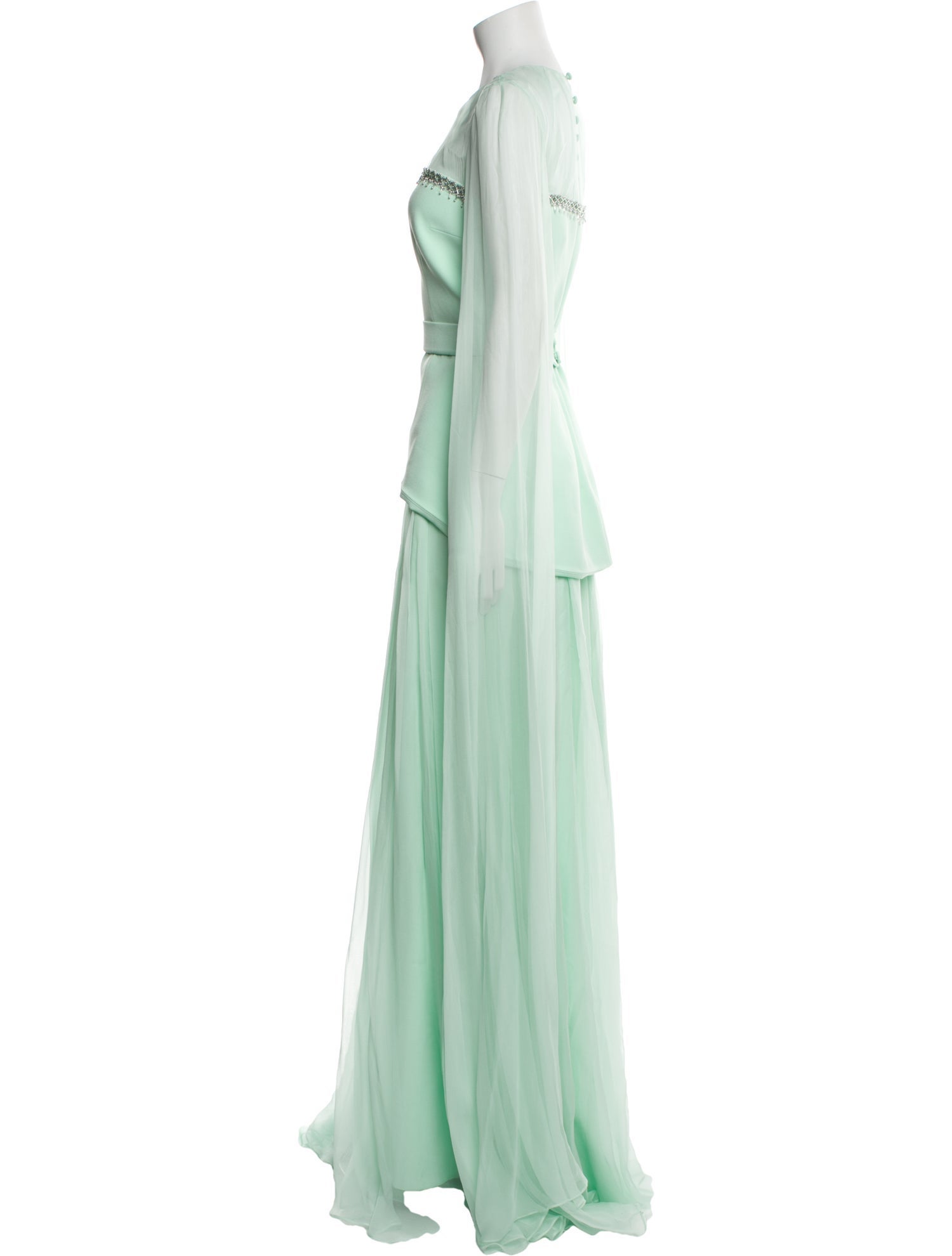 Safiyaa Crew Neck Long Dress w/ Tags