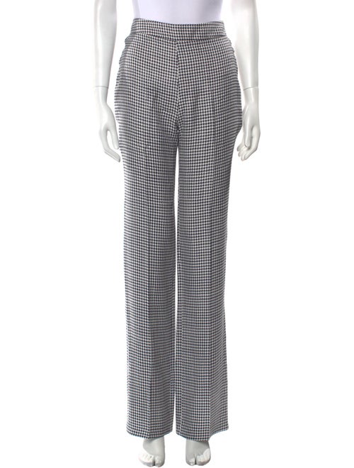 Safiyaa Houndstooth Print Straight Leg Pants