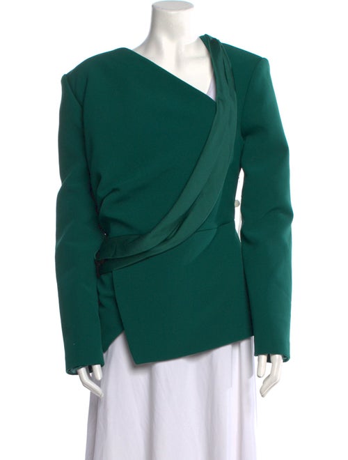 Safiyaa Asymmetrical Long Sleeve Blouse