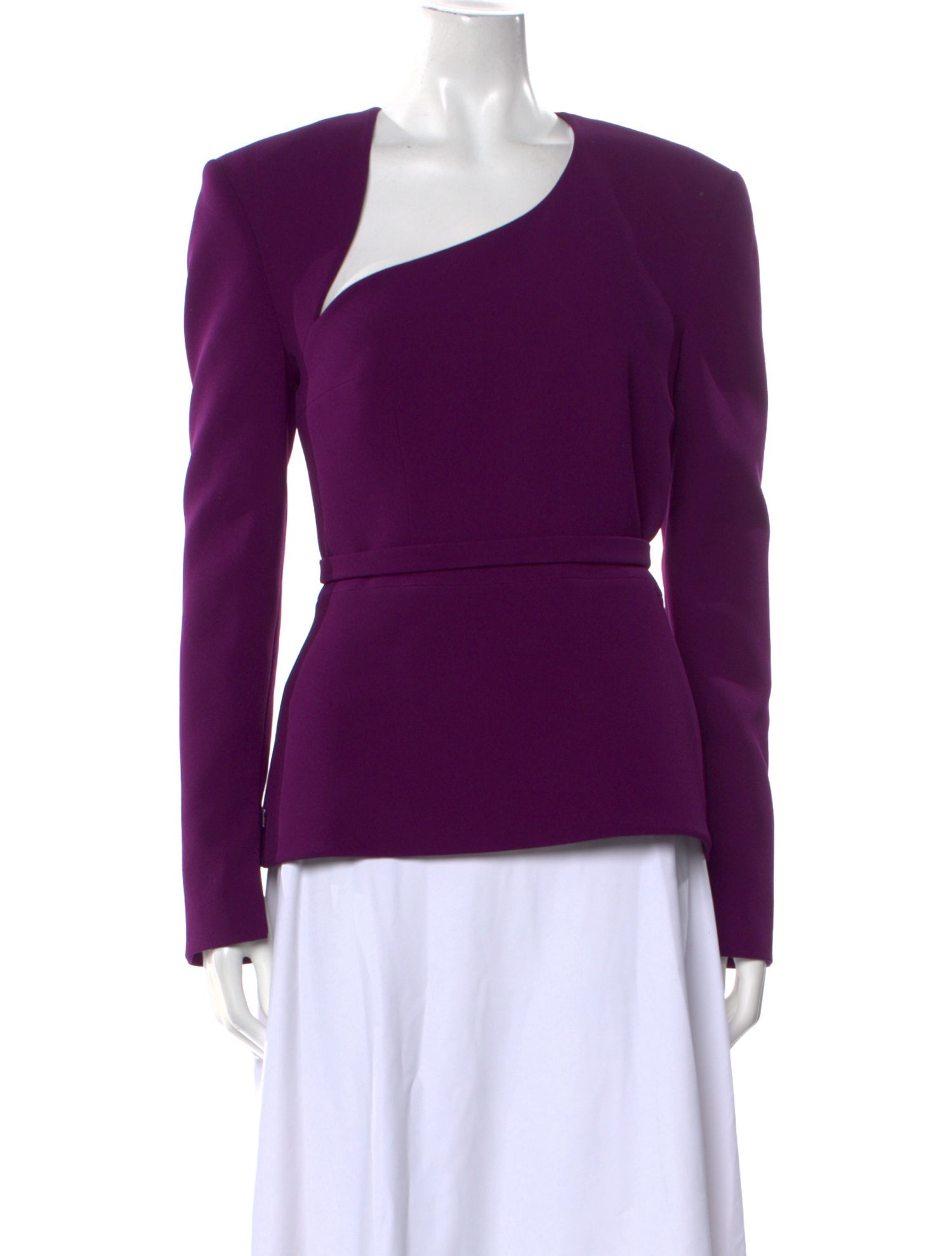 Safiyaa One-Shoulder Long Sleeve Blouse