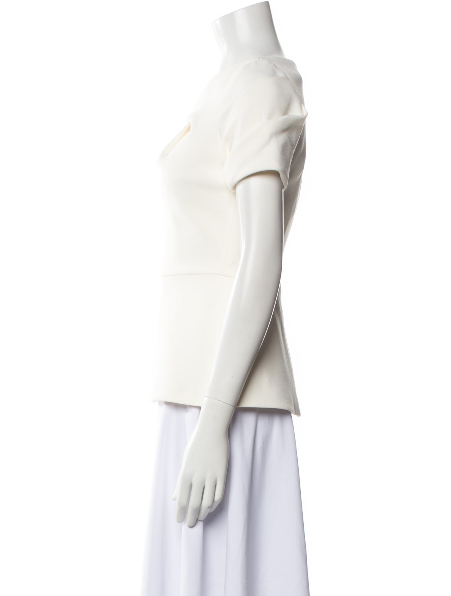 Safiyaa Asymmetrical Short Sleeve Top