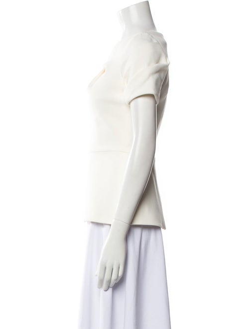 Safiyaa Asymmetrical Short Sleeve Top