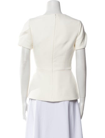 Safiyaa Asymmetrical Short Sleeve Top