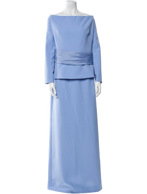 Safiyaa Bateau Neckline Long Dress