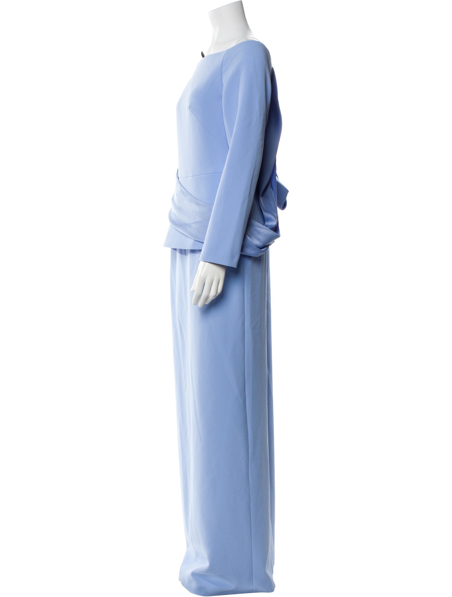 Safiyaa Bateau Neckline Long Dress