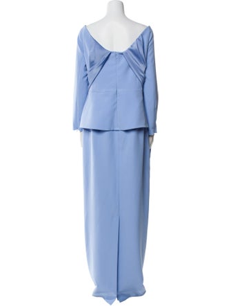 Safiyaa Bateau Neckline Long Dress