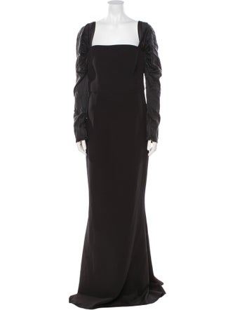 Safiyaa Square Neckline Long Dress