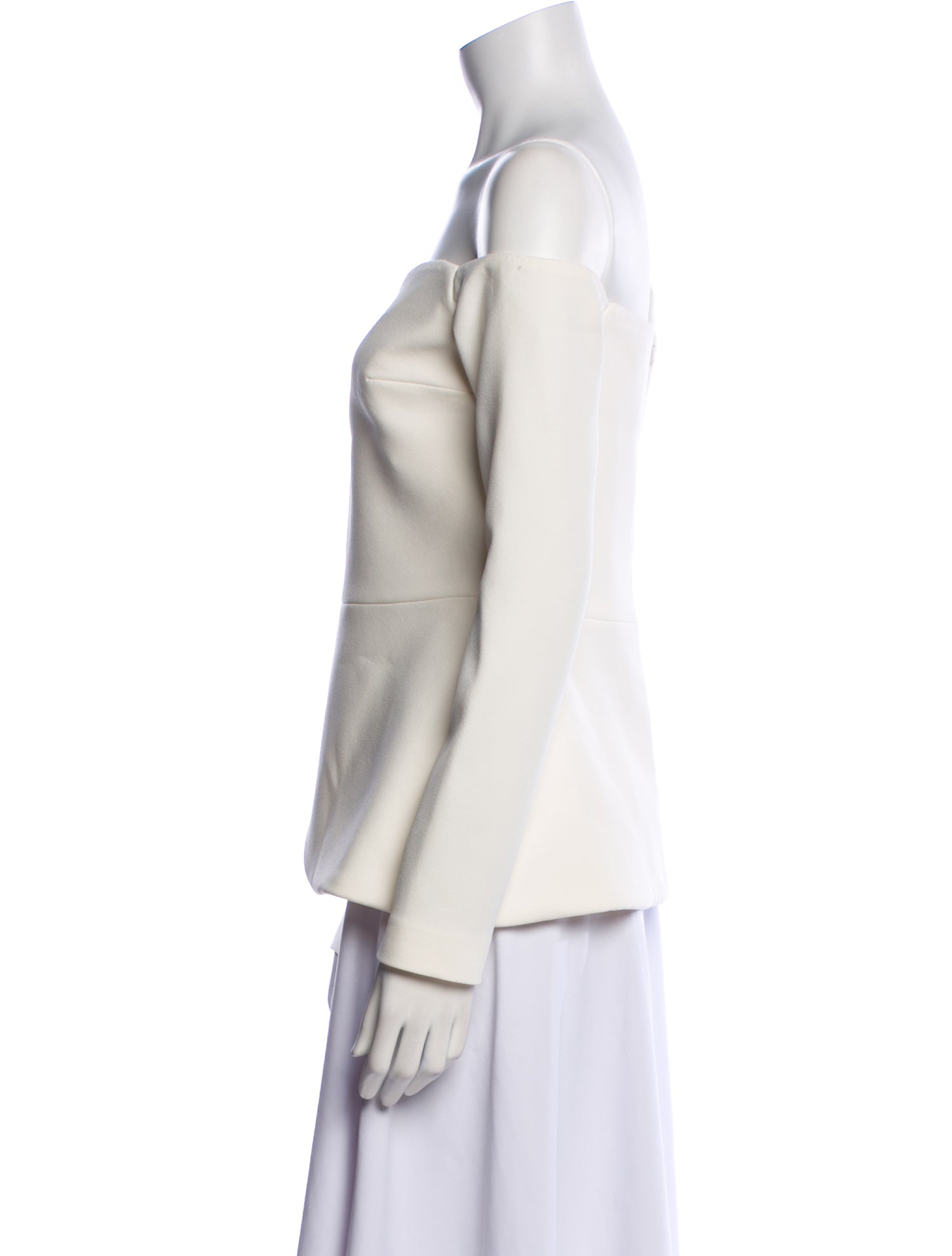 Safiyaa One-Shoulder Long Sleeve Blouse