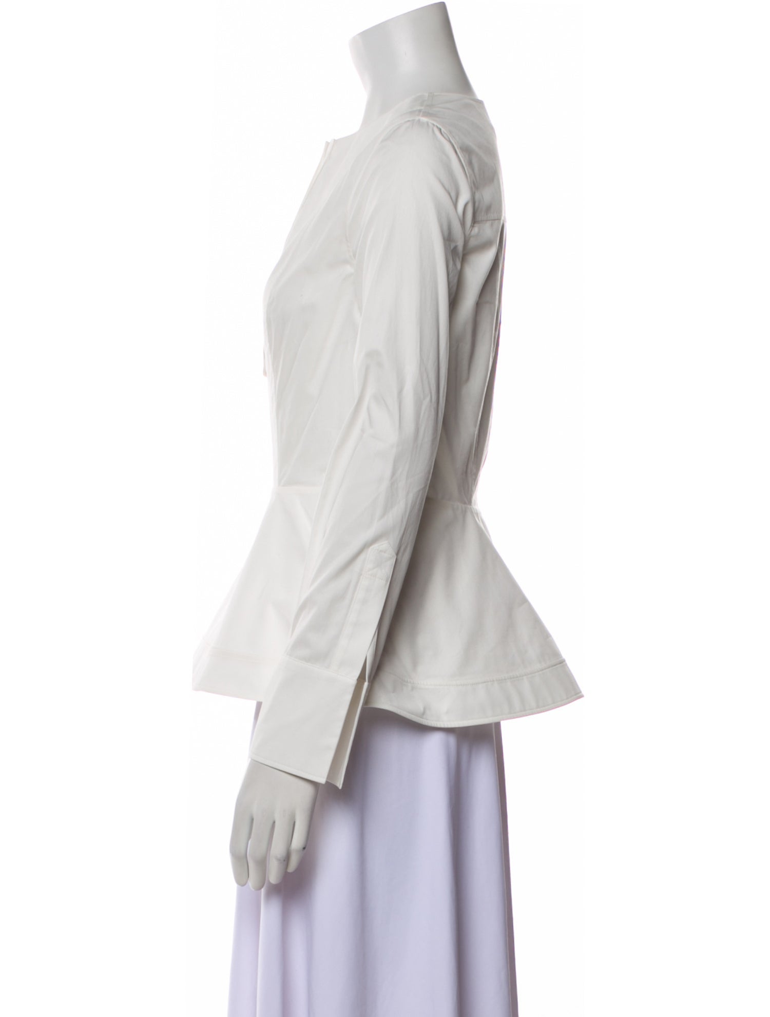 Safiyaa Crew Neck Long Sleeve Blouse