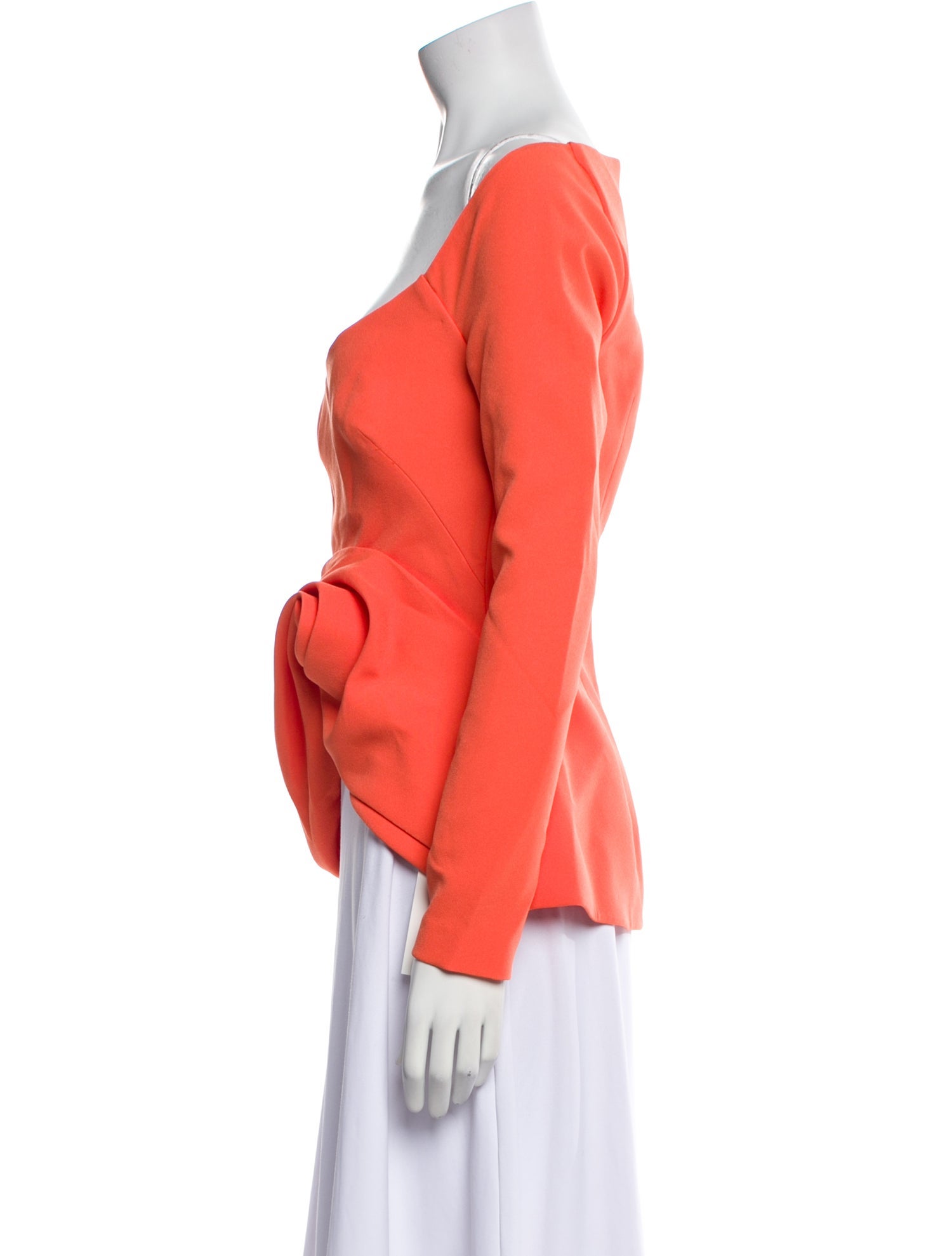 Safiyaa Scoop Neck Long Sleeve Blouse