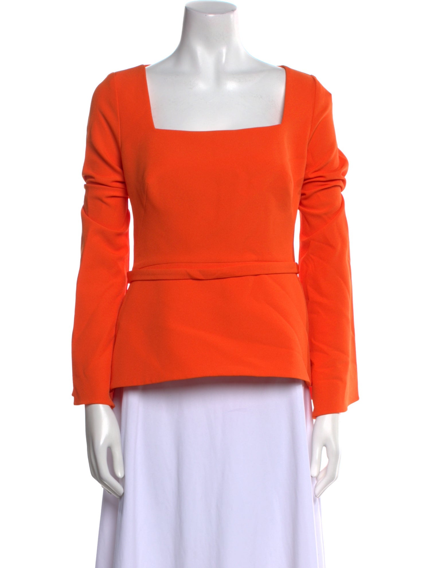 Safiyaa Square Neckline Long Sleeve Top