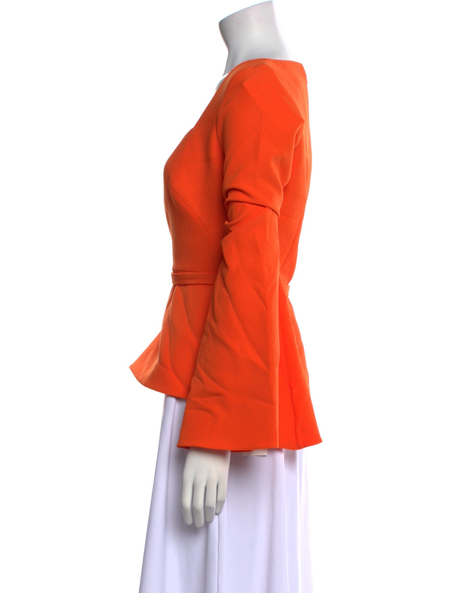 Safiyaa Square Neckline Long Sleeve Top