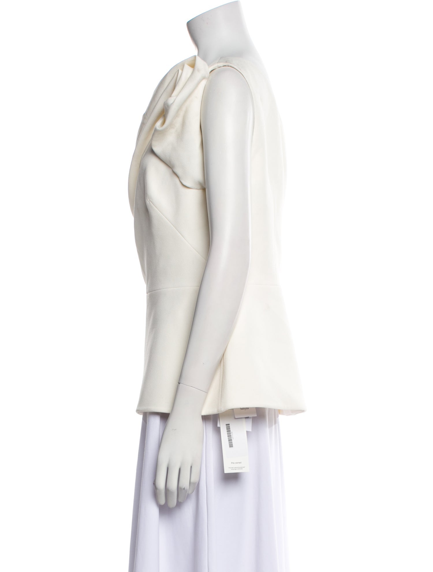 Safiyaa One-Shoulder Sleeveless Top