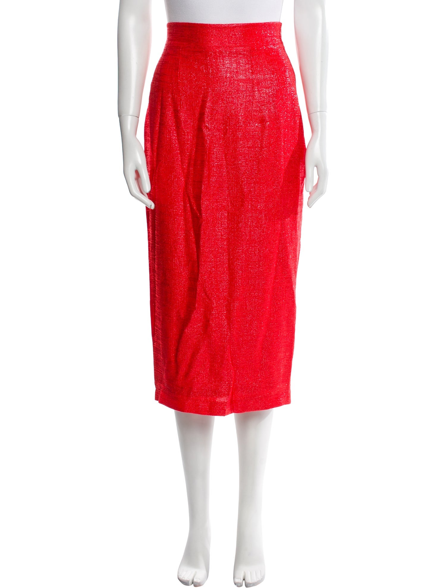 Safiyaa Glitter Accents Midi Length Skirt