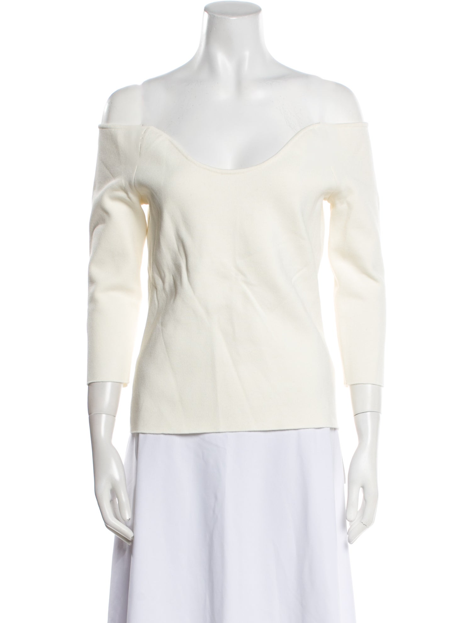 Safiyaa Off-The-Shoulder Three-Quarter Sleeve Top