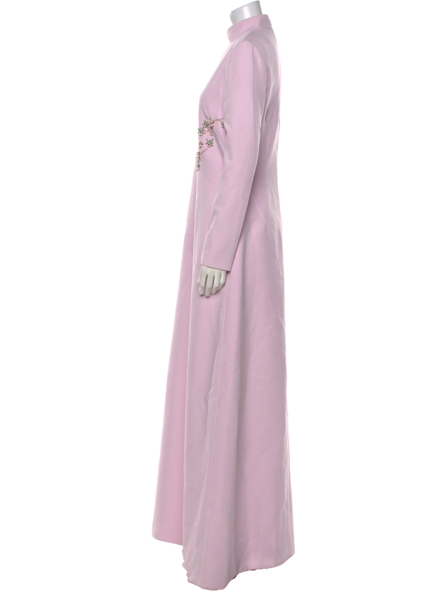 Safiyaa Mock Neck Long Dress