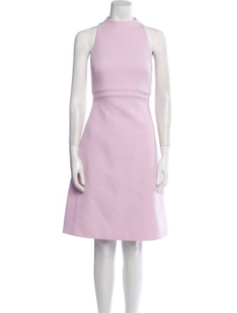 Safiyaa Mock Neck Knee-Length Dress