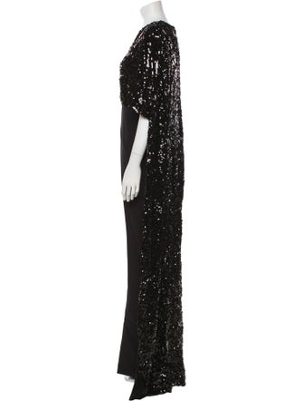 Safiyaa Patterned V-Neck Jumpsuit